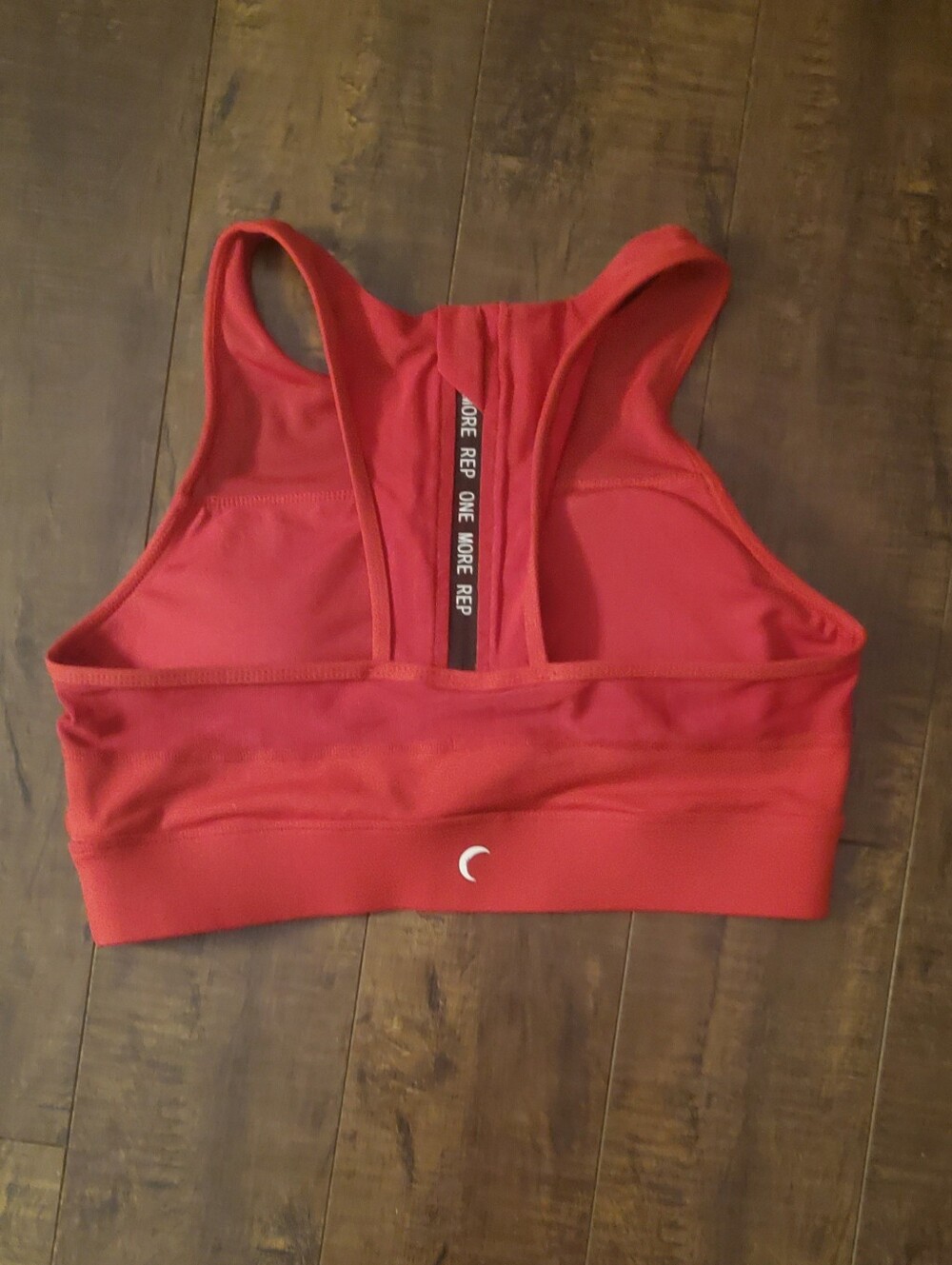 Zyia Red All Star Zipper Sports Bra EUC Size Medium - Picture 4 of 4
